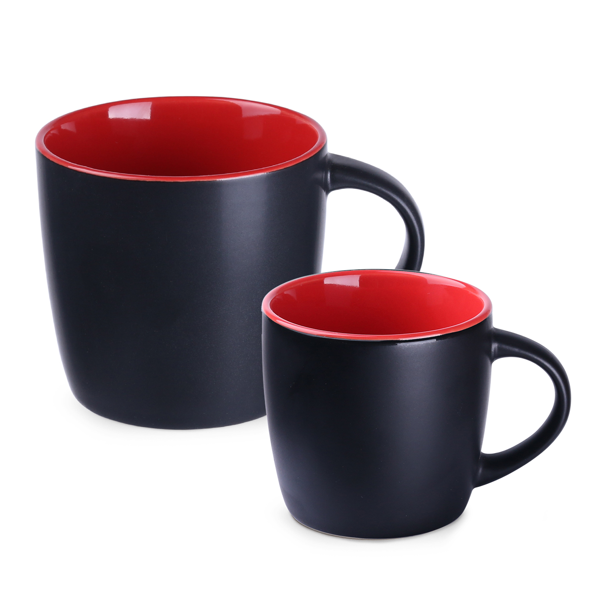 matt black / red